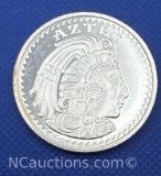 Aztec 1 Troy Oz .999 Fine Silver Bullion Coin