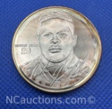 1 Troy Oz .999 Fine Silver Natrone Mean Bullion Coin with COA