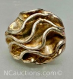 925 Israel Large flower ring 11.9 grams Sz.7