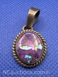 Chris Jafoya 980 Mojave Turquoise Pendant 6 Grams