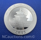 2015 China Panda 1 Troy Oz .999 Fine Silver Bullion Coin