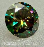 .8ct Brilliant Cut Green Diamond Gemstone
