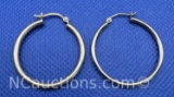 Sterling Silver Hoop Earrings 3 Grams