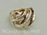 950 Italy Silver ring 8.9 grams Sz.7