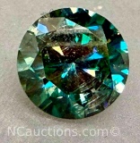 2.5ct Brilliant Cut Green Diamond Gemstone