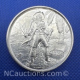 2 Troy Oz .999 Fine Silver Pirate Bullion