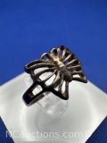 Sterling Silver Butterfly Ring 1.8 Grams Size 6