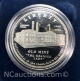2006 San Francisco Old Mint 90% Silver Commemorative Coin With COA 26 Grams