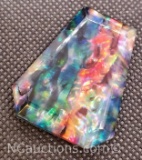 Fancy Cut Opal Like Ammolite Gemstone 72ct