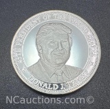 45th President Donald J Trump 1 Troy Oz .999 Fine Silver Bullion Coin