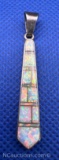 DM Sterling Silver Opal Pendant 3 Grams