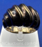 Vintage Sterling Silver Cocktail Ring 9 Grams Size 10