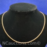 Sterling Silver Twist Necklace 6 Grams