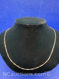 Sterling Silver Rope Necklace 2 Grams