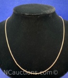 Sterling Silver Rope Necklace 4 Grams