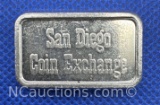 San Diego Coin Exchange 1 Troy Oz .999 Fine Silver Bullion Bar