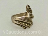 925 Sterling silver ring 6 grams Sz.7