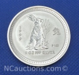 1999 Australia 1 Troy Oz .999 Fine Silver Bullion Coin
