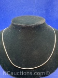 Sterling Silver Rope Chain Necklace