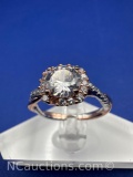 Sterling Silver Cz Ring