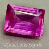 14.4ct Emerald Cut Pink Sapphire Gemstone