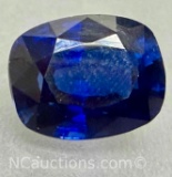 6ct Radiant Cut Blue Sapphire Gemstone