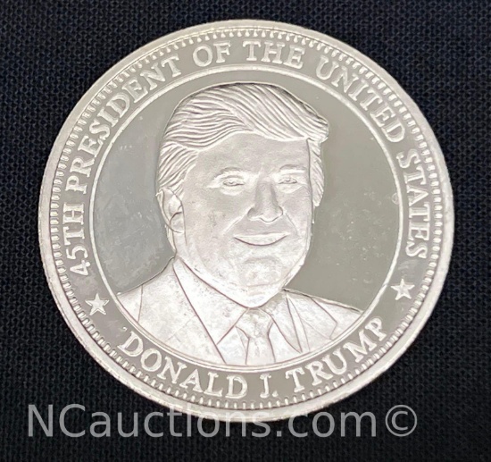 1 Troy ounce .999 silver coin 31 grams Donald Trump