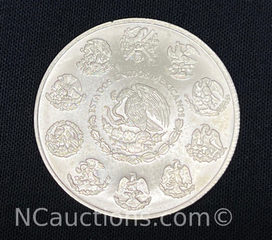 1 ounce .999 silver coin 31 grams Mexican Liberty