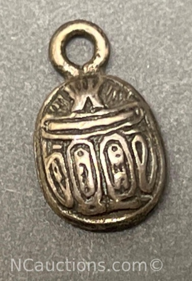 Sterling silver 925 Charm 1.5 gram Egyptian Scarab