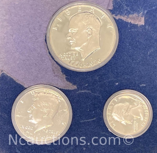 1976-S United States Bicentennial 90% Silver 16 grams Proof Set