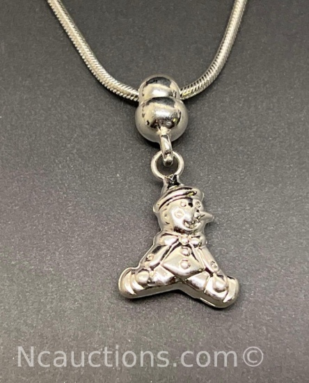 Sterling silver 925 Snake chain necklace 10 grams signed Italy