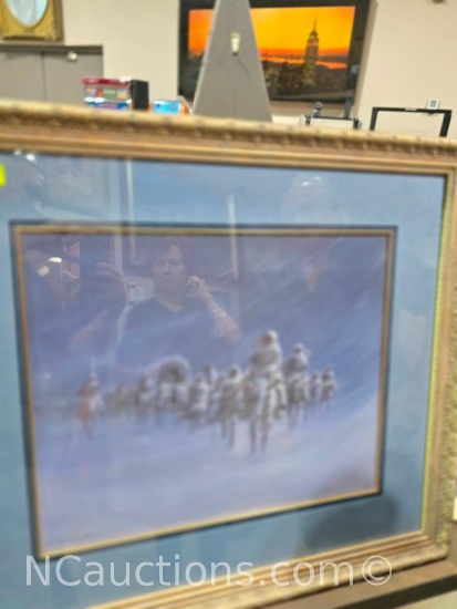Olaf Wieghorst Framed Long Walk of the Navajo Location El Cajon