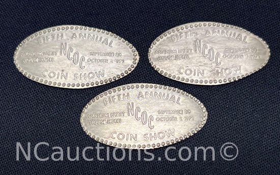 Sterling silver 925 elongated coins 7 grams 5th Annual NCOC