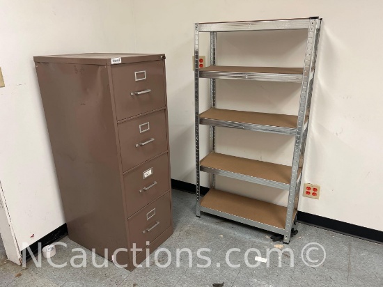Filing cabinet with lock key storage rack upstairs