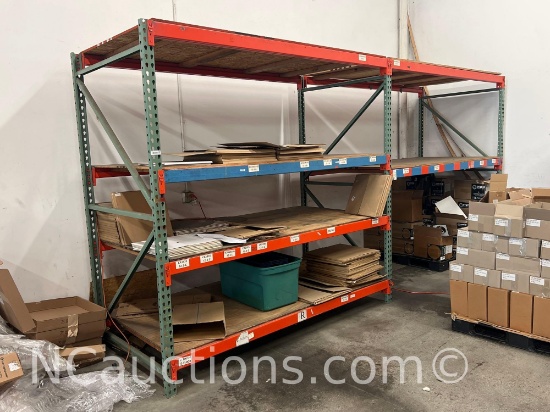 Heavy Duty Pallet Racking with plywood Two bays Contents Not included