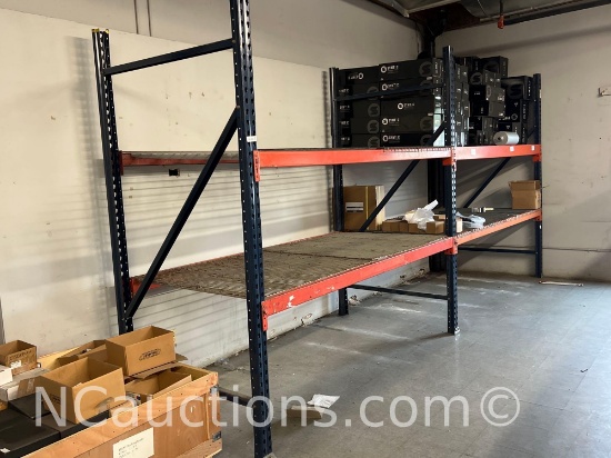Heavy duty Pallet racking Two bays Contents not included upstairs