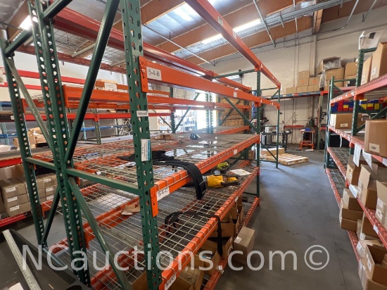Heavy Duty Pallet Racking Two bays with wire shelving Contents Not Included