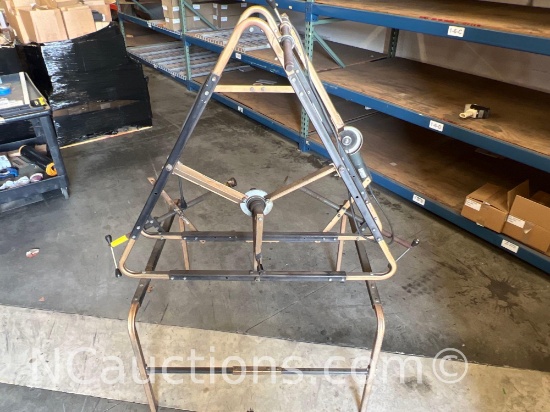 heavy-duty mechanical frame or a custom industrial workshop apparatus