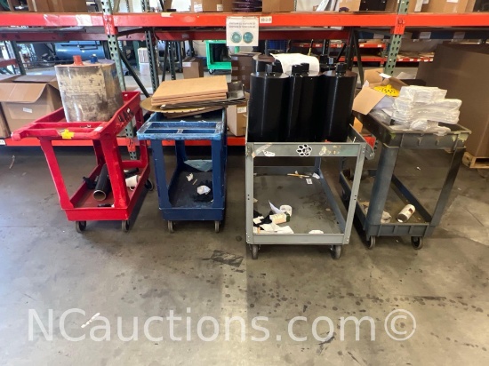Estimated Four Work Push carts Contents Not Included