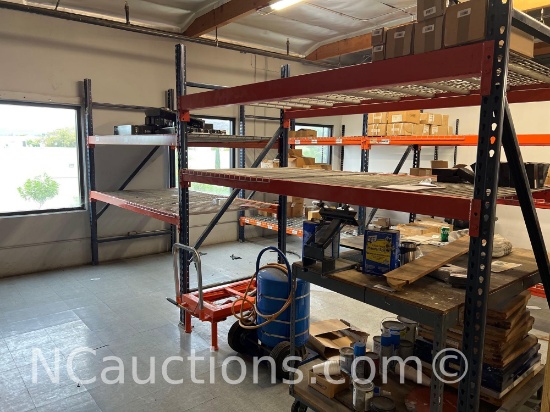 Heavy duty Pallet racking Two bays Contents not included upstairs