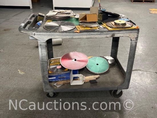 Rubbermaid commercial push cart Contents not included upstairs