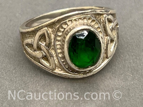 Sterling Silver 925 Statement Ring 11 grams Signed Boru