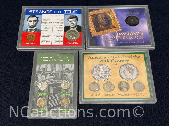 American Dimes and Nickels of the 20th century collection Americas first coin