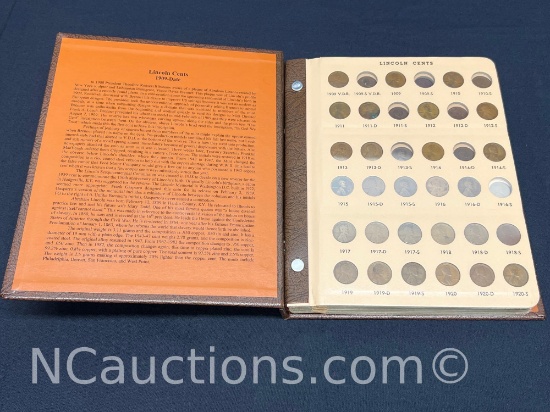 1909-2021 Vintage Lincoln Cent collection Dansco slipcase