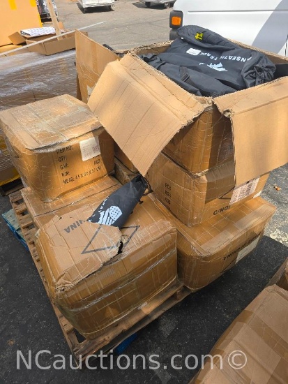 Pallet of misc agility ladders sports bags