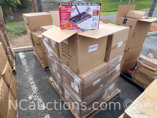 One pallet 40x48x53 inches estimated 12 boxes cordless swivel sweepers