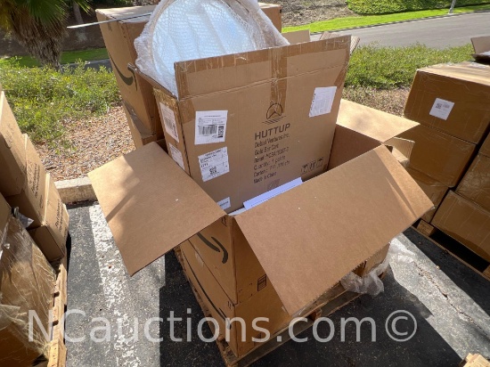 One pallet 40x48x53 inches estimated 5 boxes Denise Ventures Gold bar cart