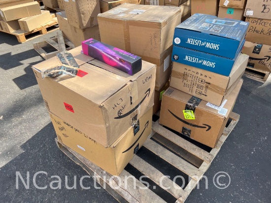 One pallet 40x48x36 inches estimated 6 boxes Gaming mouse pads snow and listen etc.