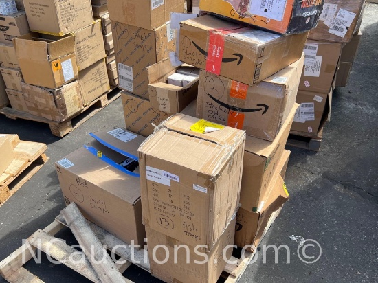 One pallet 40x48x54 inches estimated 10 boxes Leviton Helios air purifier etc.