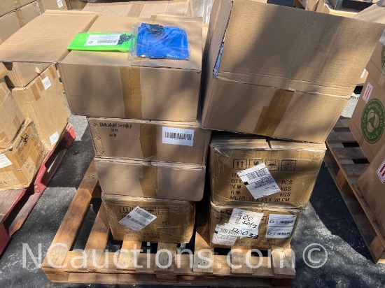 One pallet 40x48x38 inches estimated 14 boxes drawstring bags